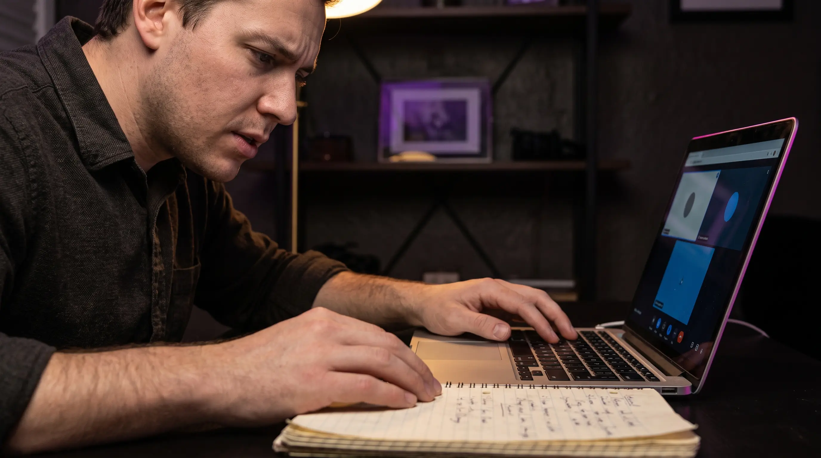 Candidate using a prepared note before answering salary expectations