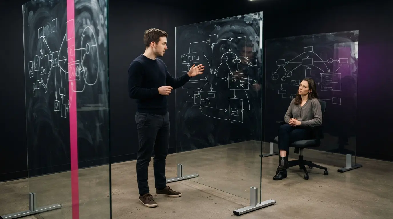 object oriented design interview with a candidate explaining class relationships